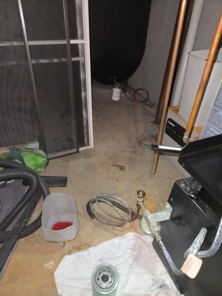 Completed the oil boiler maintenance today. I replaced both oil filters, pump strainer with the gasket and the nozzle. I checked all the boiler accessories and everything looked good. Lastly I ran the boiler and performed a combustion analyzer test that checks the unit's CO, CO2  and oxygen levels. The boiler was running great. 