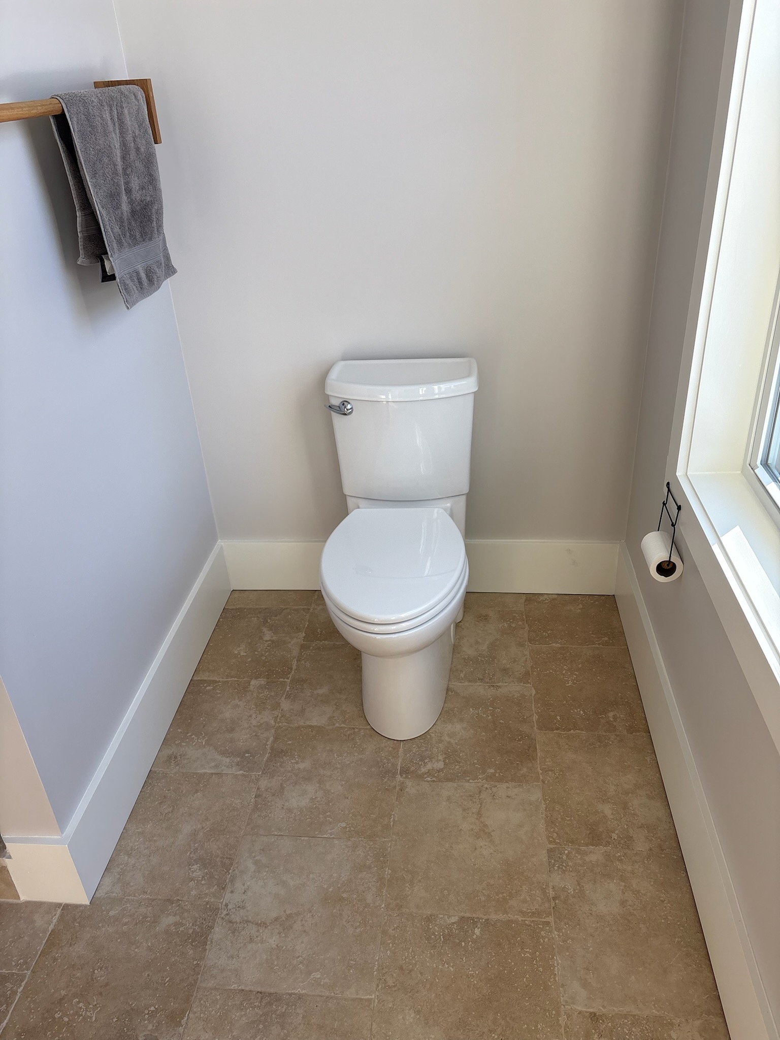 Adjust fujitsu ducted system settings for more comfortable and even heating. Diagnosed bad wall thermostat for electric radiant. We will send an estimate to have our electrician replace it. I replaced the toilet flapper as well.