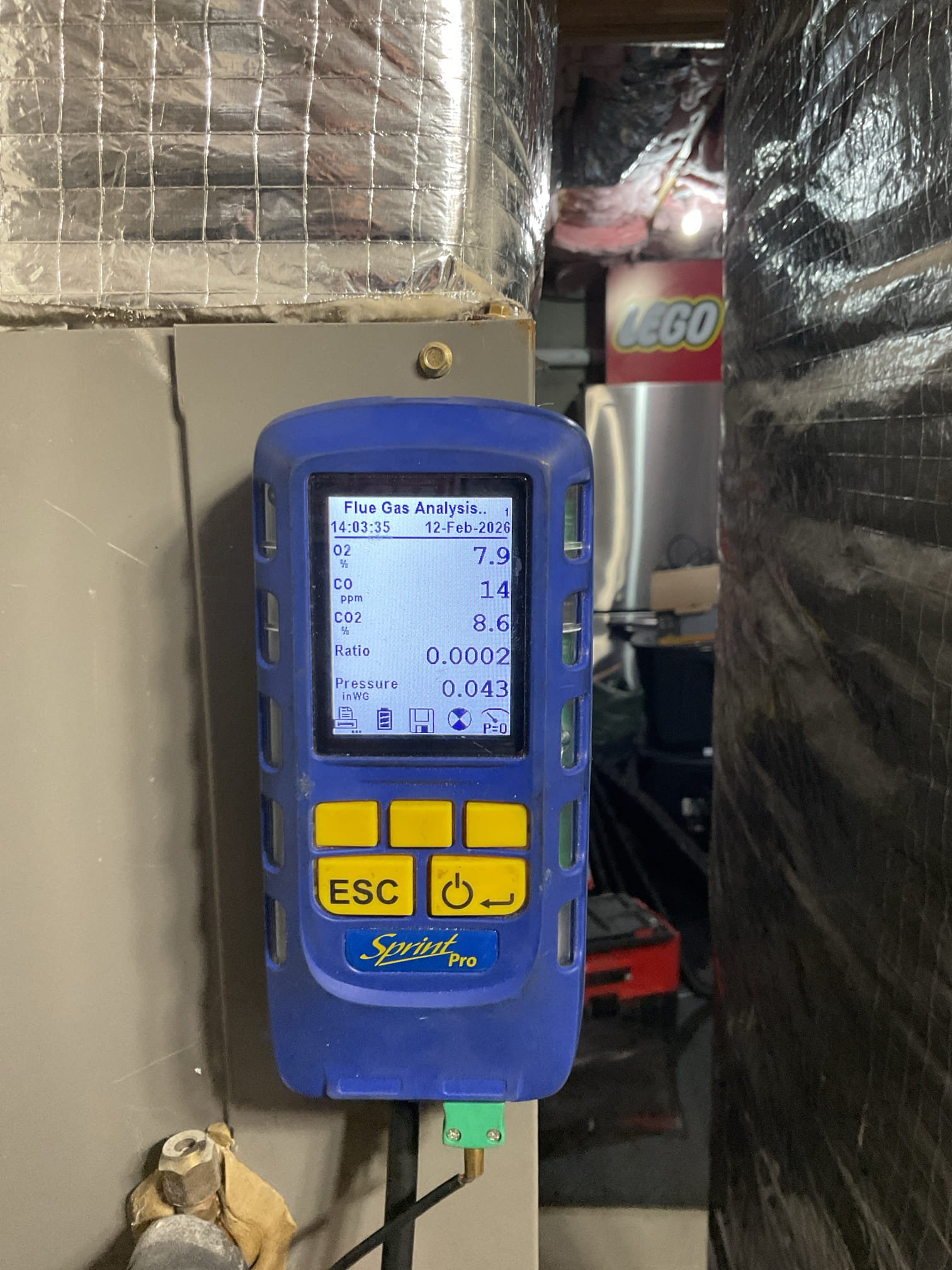 Heat exchanger has a blockage. Will need to replace as well as with the LP conversion kit. The low pressure switch does not appear to be installed, so we will need to install a new LP conversion kit with the low pressure switch.

The heat exchanger will be covered under Lennox warranty, however it is understood that should Lennox request an inspection of the heat exchanger, there is a chance the warranty may be denied due to the pressure switch never being installed.

Based on the venting, we will need to replace the concentric vent kit with Lennox Accelerator-style venting. The venting will also be adjusted to terminate out the bay over to provide proper separation from the Rinnai vent.