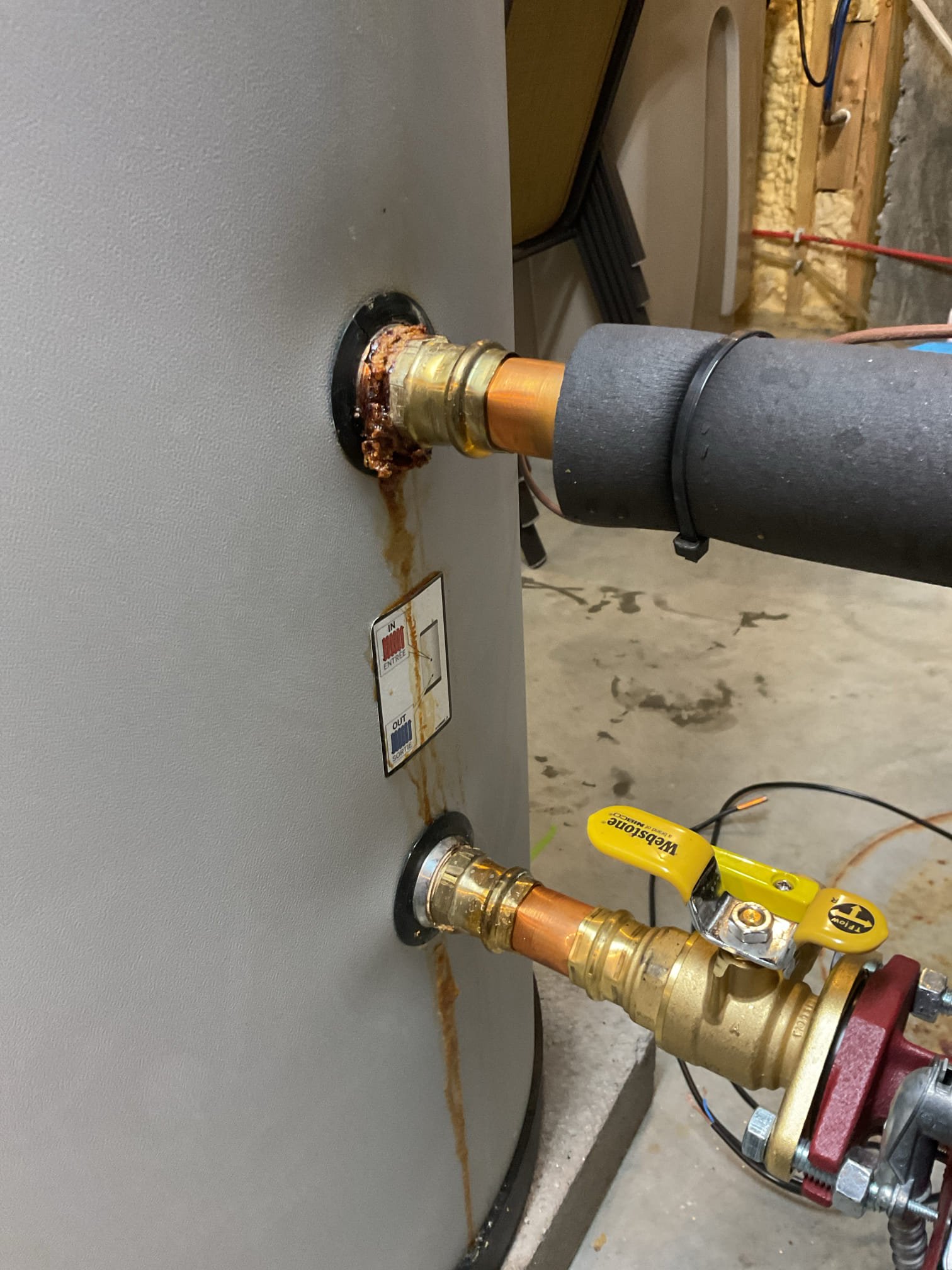 Replaced indirect temp sensor. 