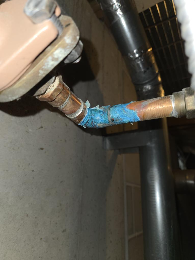 Completed the oil fired water heater maintenance today. I started off with replacing the oil filter, the nozzle, and the pump strainer. Next I drained down the tank. I pulled out the anode rod and it was almost completely gone. After filling the water heater back up I ran the burner. I performed a combustion analyzer test that checks the unit CO, CO2 and oxygen levels and it was running great. I also performed a smoke test and got zero smoke. I noticed that one of the connections going towards the circulator pump is corroded and starting to drip water so I will add that to the estimate. The slop sink in the garage is leaking water from the hose connection that attaches to the handle so those will need to be replaced. 