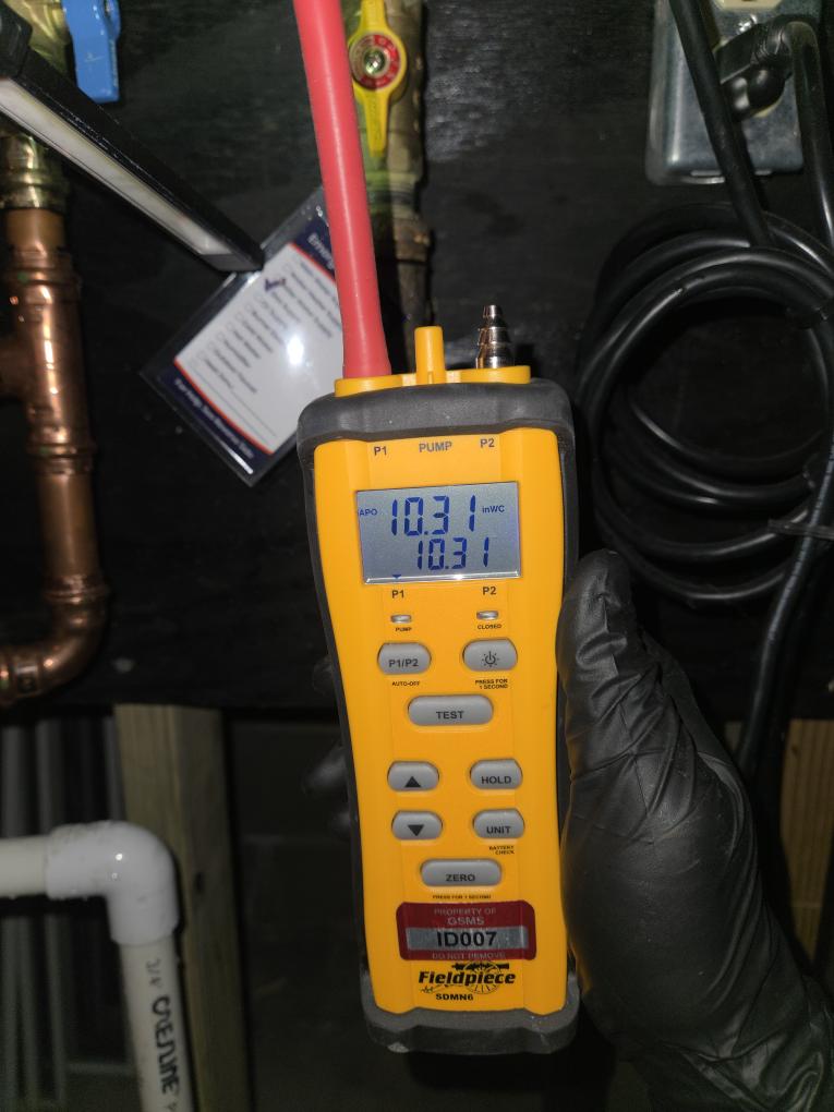 Completed the plumbing visit today. I started off with doing the maintenance on the Rinnai tankless water heater. I started off with running a cleaner through it for 35 minutes. After that I flushed 10 gallons of water through it. I cleaned the water inlet screen which was very dirty. I vacuumed out the inside and vacuumed the filter. I checked incoming gas pressure and that was according to manufacturer specifications. I checked all the fixtures and drains in the house and everything looked great!