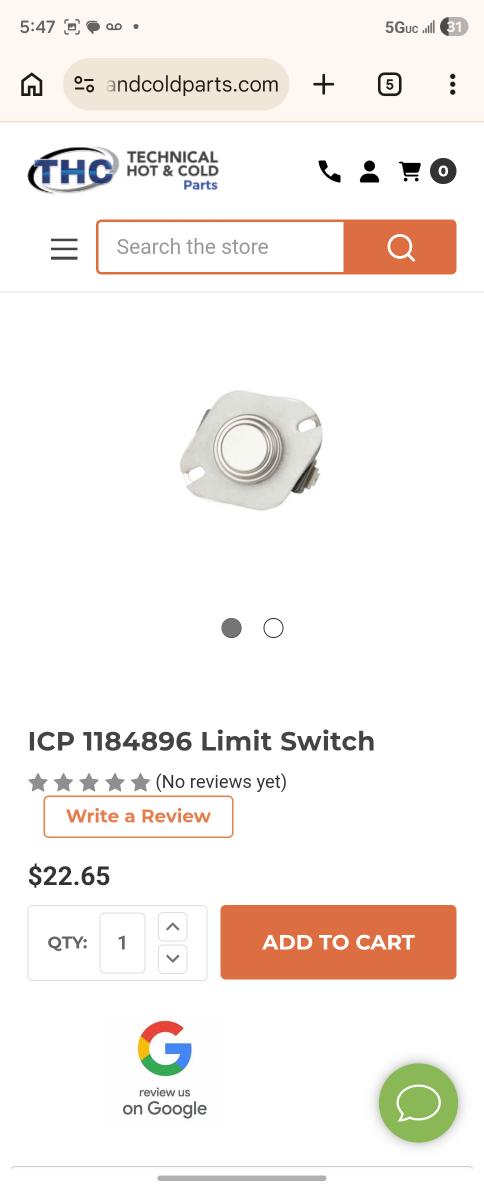Primary side of transformer shorted out. Caused by power issue on 3/17. I replaced and tested operation. We will order limit switches to replace to help prevent intermittent low voltage short issue.
