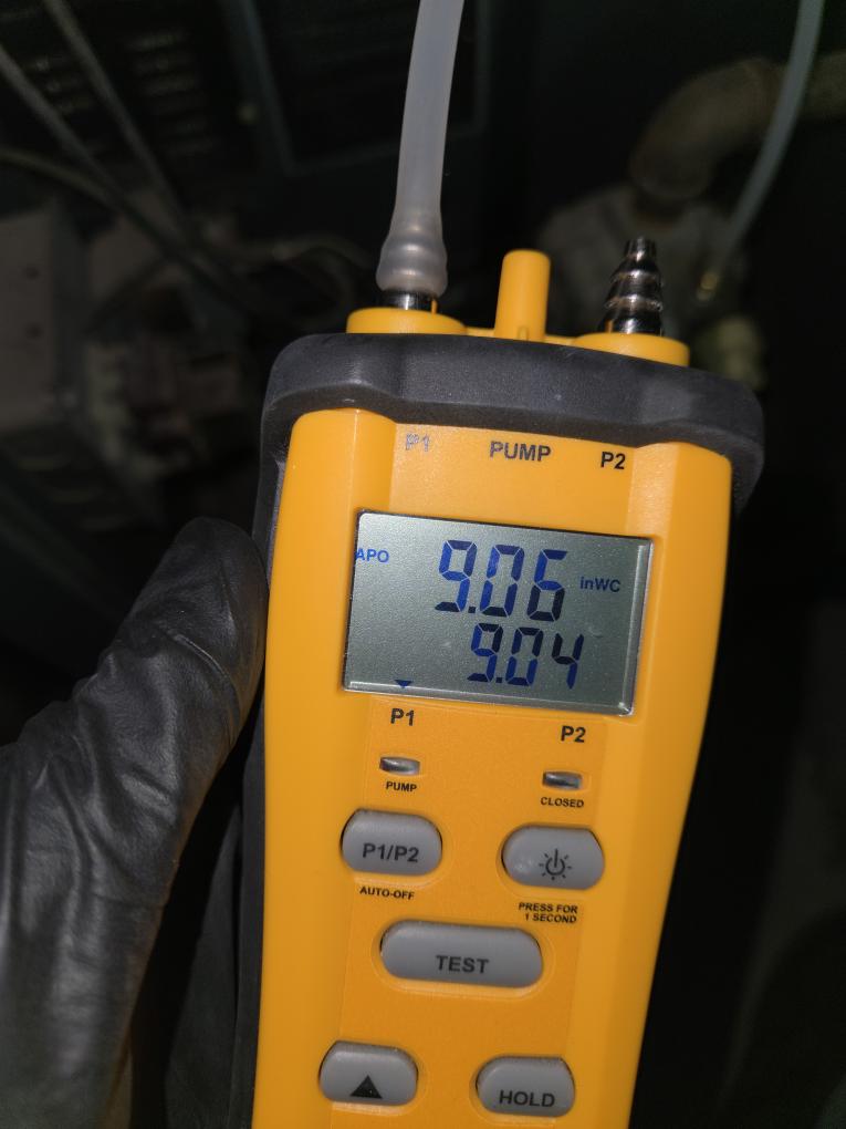 Completed the boiler maintenance today. I started off with checking the wiring connections and everything looked good. I vacuumed out the burner box and the burner tubes. I checked all the boiler accessories and everything looked good. The only thing I notice was that the circulator pump is leaking water from the flange so I will send over an estimate to replace that. I checked incoming and outgoing gas pressures and those were according to manufacturer specifications. Lastly I ran the boiler and performed a combustion analyzer test that checks the unit CO, CO2 and oxygen levels. The boiler was running good. The boiler is from 1975-1977.