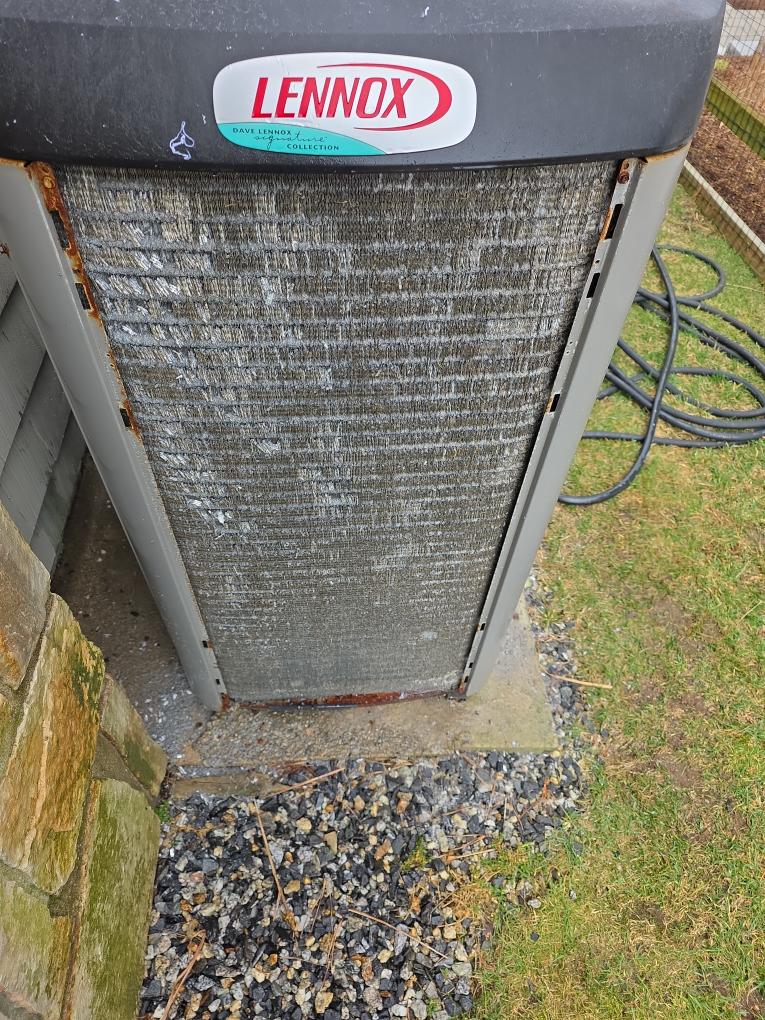 Replaced grill on top of a/c unit,cleaned a/c outdoor coil.Outdoor unit coil will need to be replaced.Salt is eating away the coil.Based on age of unit you should replace entire unit.Turned all water on and flushed system.Cleaned indoor filter and outdoor coil on third floor unit.Fireplace pilot valve needs to be turn to 6 o'clock piston were it says on.Checked fire pit.