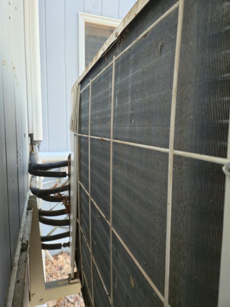 Completed the AC maintenances today. I started off with cleaning the outdoor condenser for the air handler. I cleaned the coil with coil cleaner and water. I checked all the electrical connections and the capacitor and everything looked good. Next I went inside and I cleaned the indoor coil with coil cleaner. I brushed and flushed the trap with cleaner. I checked the air filter and it was very clean. I checked electrical connections in the air handler and everything was good. I replaced the Lennox carbon and UV bulb. Next I washed the mini split outdoor unit. I cleaned the coil with coil cleaner and water. I cleaned outside of the unit with cleaner and a rag. I checked all the electrical connections and everything looked good. Next I went inside and I cleaned all the indoor heads coils with coil cleaner. I washed all the air filters with soap and water. I cleaned the outside of the units with cleaner and a rag. Lastly I ran all four mini-split heads in max heating and max fan. I was on