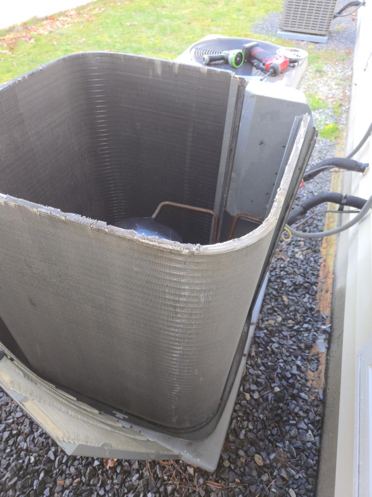 Completed the AC maintenance today. The outside coil was extremely dirty. Found that the evaporator coil inside has a really good leak. We will be in touch within the next 2 days with a quote to replace the evaporator coil. Please see the attached form.