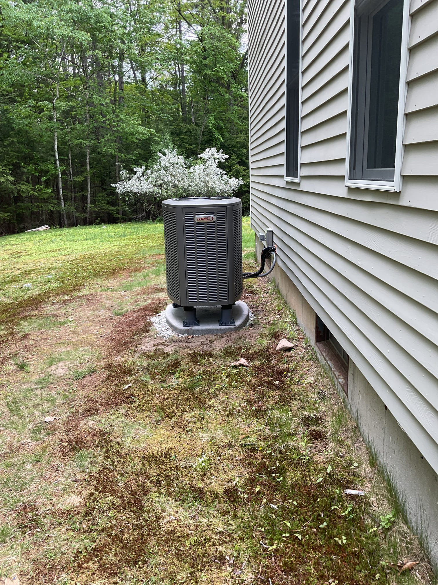 While we can certainly replace just the problematic heat pump and tie it into your existing furnace, I also wanted to provide you with this option to proactively replace the entire HVAC system.

By replacing both the heat pump and the aging furnace simultaneously, we create a perfectly matched, fully communicating Lennox Dual-Fuel system. This eliminates the need for any third-party interface modules. The new Lennox furnace and heat pump will communicate natively with the S40 Smart Thermostat, seamlessly balancing your heating and cooling loads for the absolute highest efficiency and quietest operation possible.

Scope of Work

1. Outdoor Heat Pump Installation

Equipment: We will supply and install a new, high-efficiency Lennox Heat Pump condenser in the exact same location as your existing unit.

Site Prep & Winterization: We will lay a fresh gravel base and set a new equipment pad. Because this unit will be running in heating mode during the winter, we will securely mount it on an e