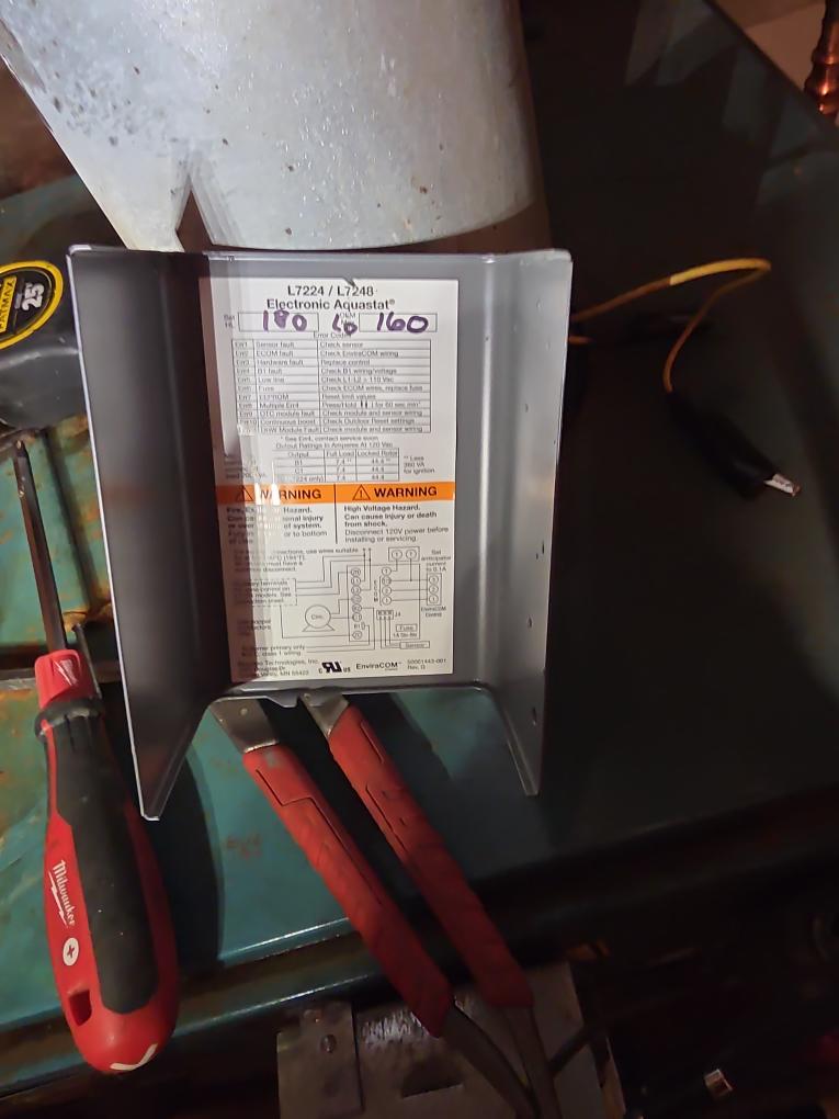Replaced expansion tank and relief valve.Boiler has bad aqua stat and should be tuned up.Will call to set up estimate