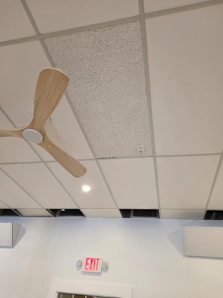 To accommodate the newly framed walls of your studio space, GSMS will modify the existing commercial ductwork by relocating two (2) supply registers. To support your new business, we have also included a free professional design recommendation below on how to properly set up your return air path!

Proposed Scope of Work:

Supply Register Relocation: Disconnect and reroute the flexible ductwork for two (2) existing supply air registers and shift them into the newly designated space.

Fixture Re-Use: We will utilize your existing commercial supply register grilles for this relocation.

Ceiling Grid Patching: Our Service Specialist will use two (2) client-supplied acoustic ceiling tiles to fill the empty grid spaces where the registers were previously located.

Professional Recommendation for Return Air:
Since you will be handling the return air modifications, we highly recommend installing one (1) 2x2 commercial "egg crate" return grille into the ceiling grid for every two (2) supply reg