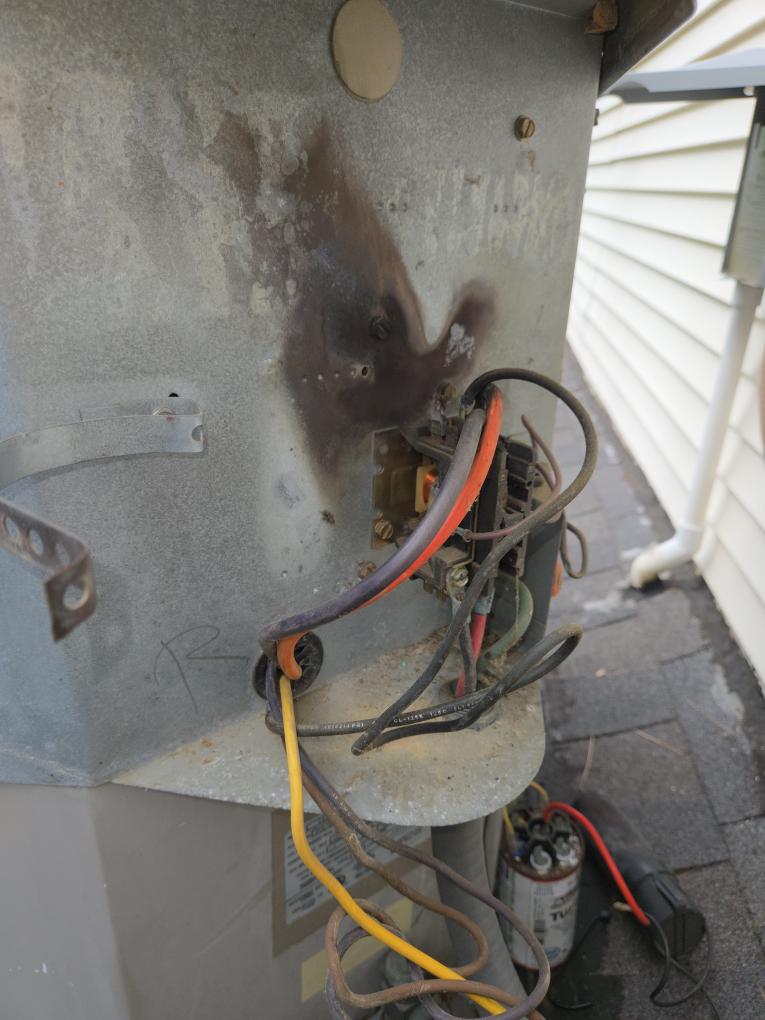 Completed both AC maintenances today. The outdoor unit for the garage I found that the hard start had exploded and fried some wires. I replaced the hard start and repaired the wiring. Other than that both ACs were running great. Please see the attached form.