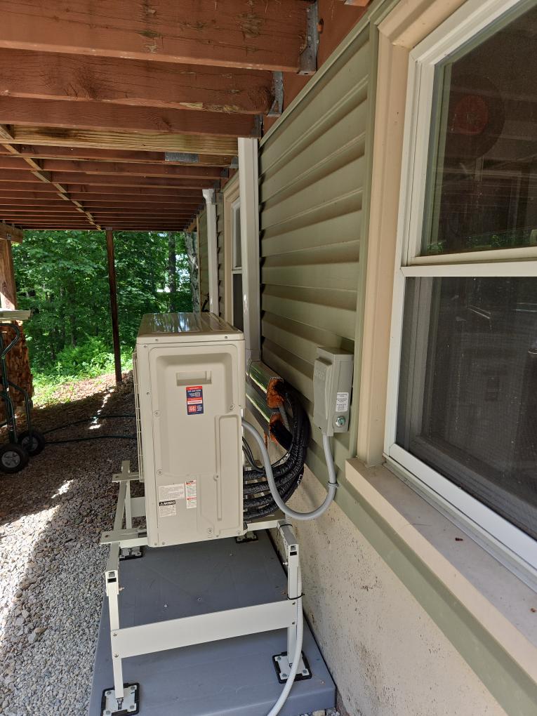 Project Overview

This option provides a highly efficient, 2-zone ductless system designed to condition the main living area and the rear second-floor bedroom. This is a cost-effective solution utilizing standard heat pump technology for excellent summer cooling and efficient supplemental heating during the spring and fall shoulder seasons.

Scope of Work

1. Indoor Equipment

First Floor: Install one (1) wall-mounted ductless head at the foot of the staircase to handle the primary first-floor load.

Second Floor (Rear Red Bedroom): Install one (1) wall-mounted ductless head on the backyard-facing wall, positioned above the existing mirror.

2. Performance & Temperature Expectations

Second Floor Distribution: The unit in the rear red bedroom is designed to condition that specific room and blow conditioned air out into the hallway to assist the front office and primary bedroom.

Important Note: Because there are no dedicated indoor units in the front rooms with this option, there will 