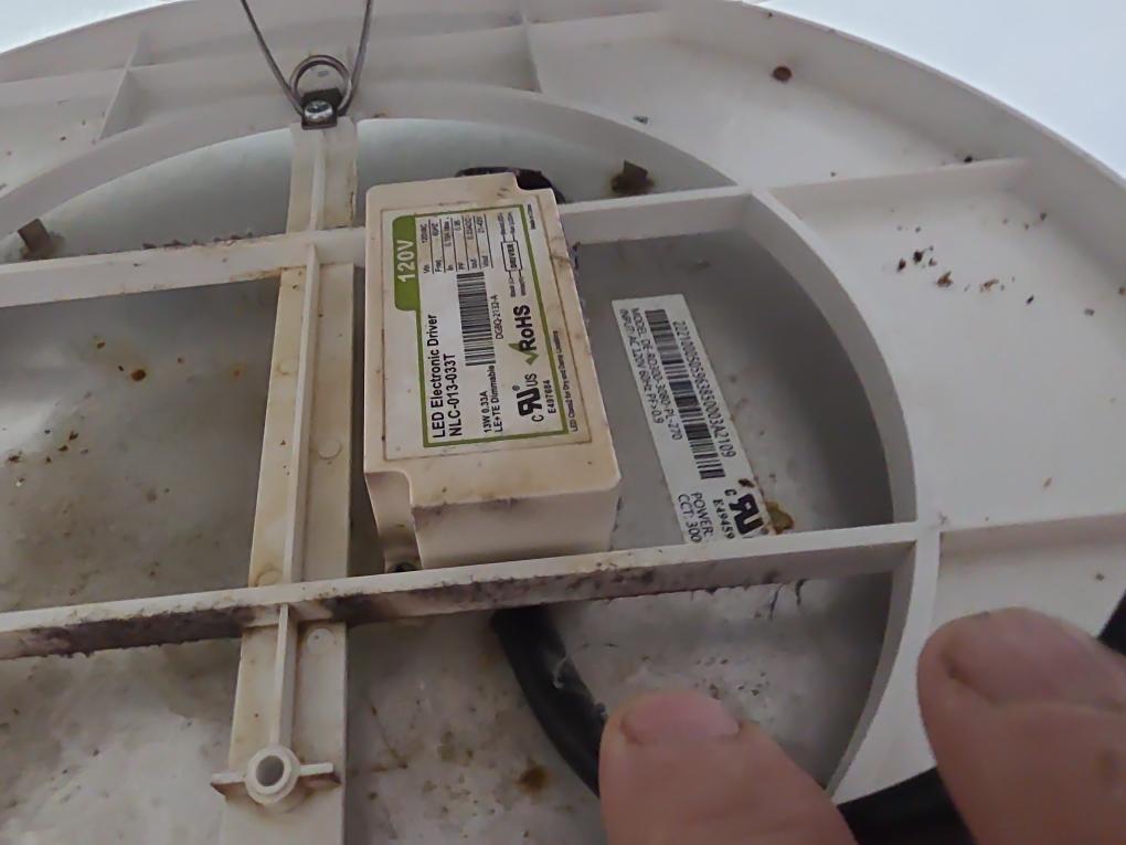 Installed hanger on dishwasher line