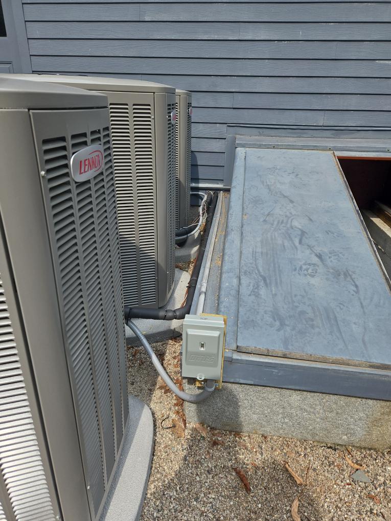 This proposal focuses on the cooling and air-distribution side of your home's comfort system. We will be completely replacing the three aging hydro-air handlers (First Floor, Second Floor, and Third Floor/Attic) and their corresponding outdoor AC condensers. Due to the enclosed locations of the upper-floor air handlers, we will be utilizing an advanced chemical flush process to perfectly clean and reuse your existing copper refrigerant lines, ensuring your home's drywall remains completely untouched.

Scope of Work

1. Indoor Hydro-Air Handlers (AHU 1, 2, & 3)

Equipment: We will supply and install three (3) new First Co. Hydro-Air Handlers, carefully maneuvering them into their respective mechanical spaces (Basement, 3rd-Floor Closet, and Attic).

Hydronics (Draining & Purging): We will reconnect the new high-efficiency hot water coils inside the air handlers to your existing boiler piping. This specific process includes draining the necessary lines, refilling the system, and extensiv