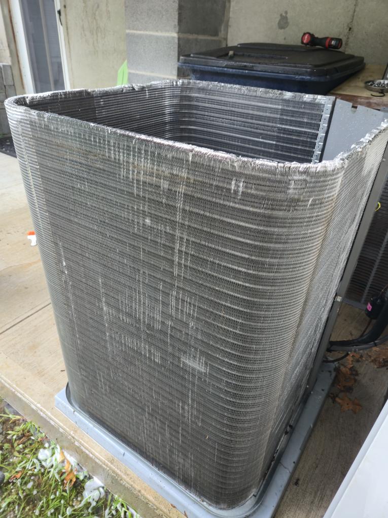 Completed the AC, mini split and furnace maintenances. I replaced the air filter, it hadn't been replaced in almost 3 years. The AC unit has never been maintenanced and was very dirty. Everything was running great. Please see the attached forms.
