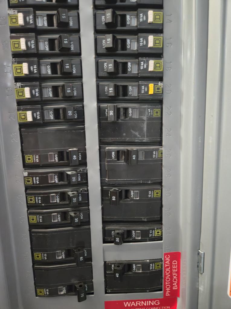 Found that the blower motor capacitor was failing so I replaced it. Checked over everything on the outdoor unit and indoor unit, the system was running good. I noticed that the breaker was loose in the breaker panel and extremely hot so I turned it off and told the client that they need to get an electrician out as soon as possible.