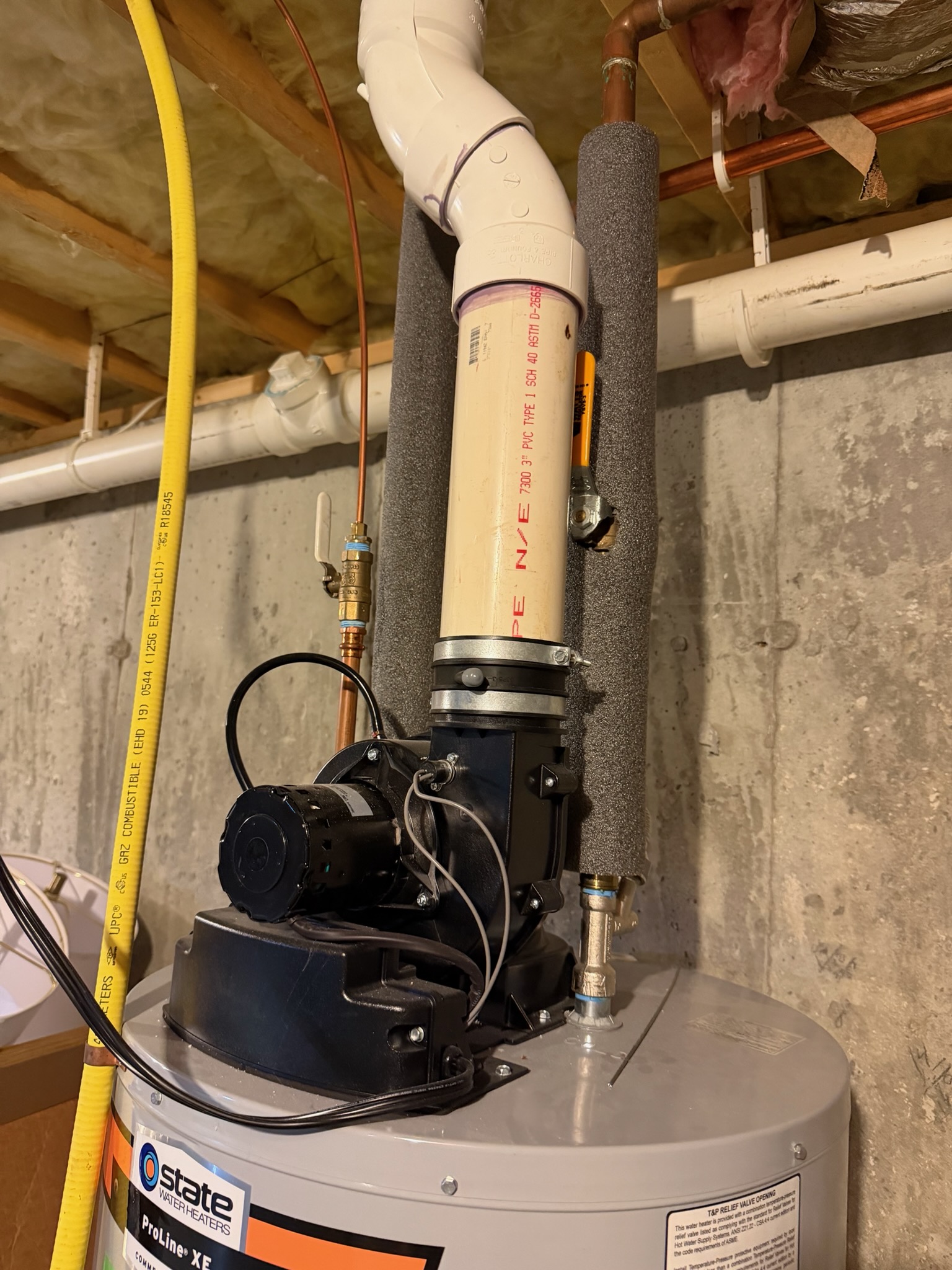 Replace failed water heater control. 