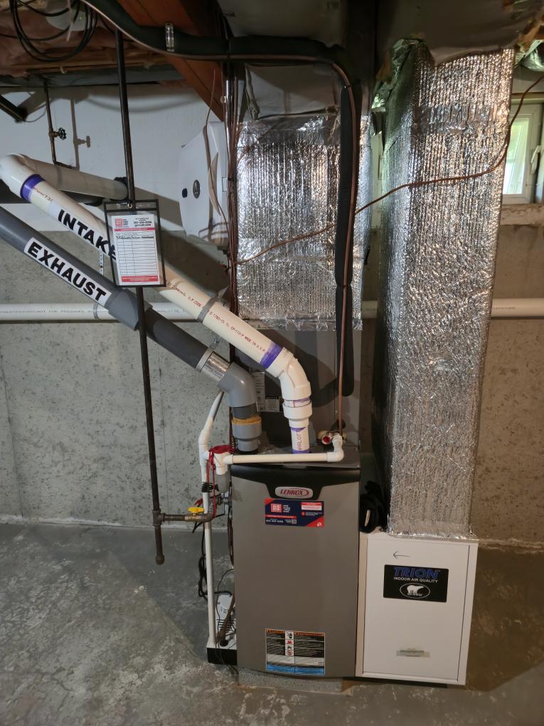 Completed the furnace maintenance today. Everything went great. Please see the attached forms.