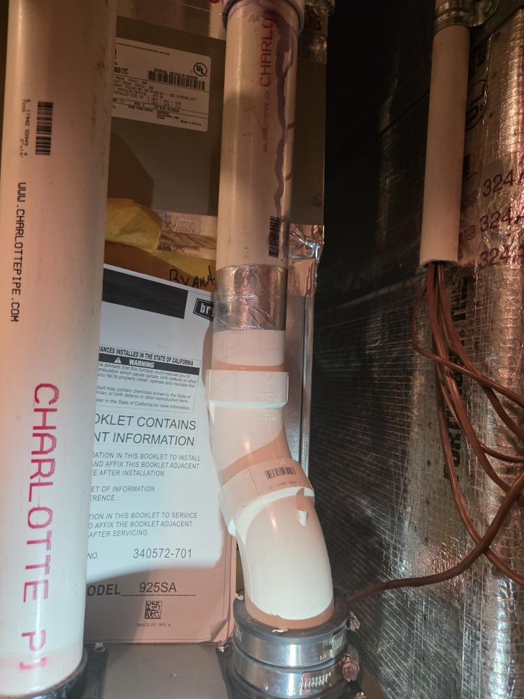 Furnace PM. Replace leaking basket strainer.