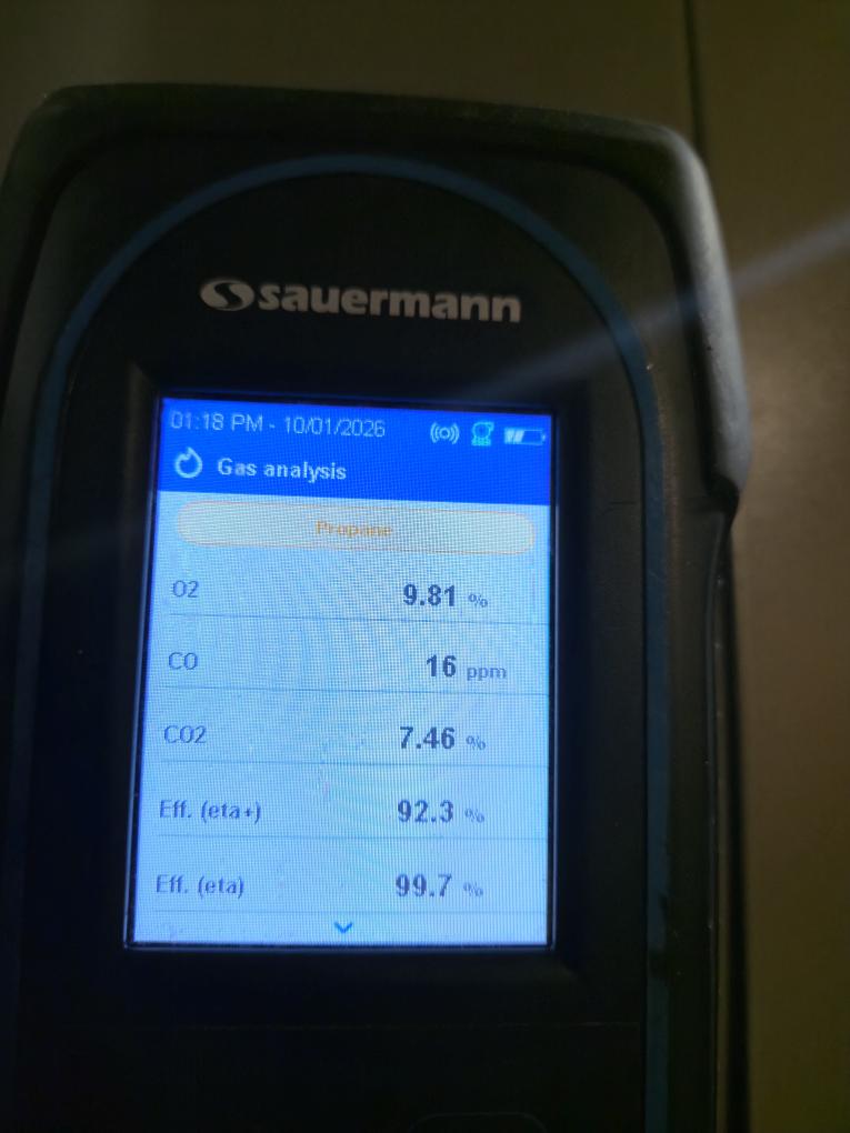 Completed the furnace maintenance today. Everything went great. Please see the attached form.