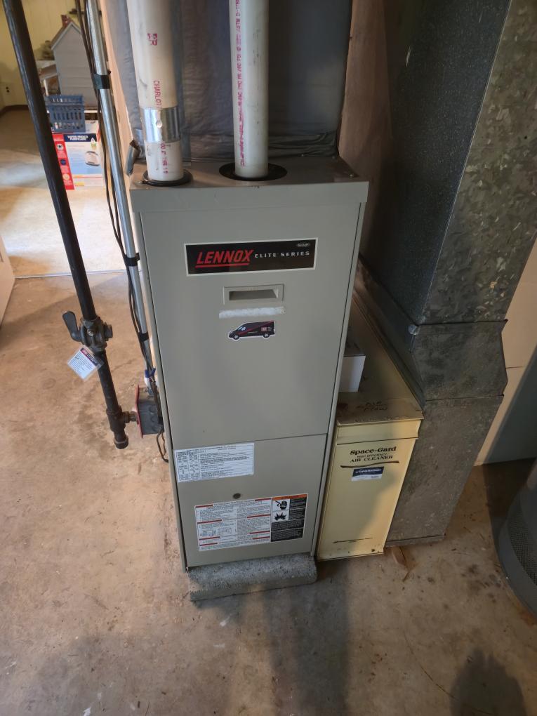 Completed the gas furnace maintenance today. Everything went great. Please see the attached form.