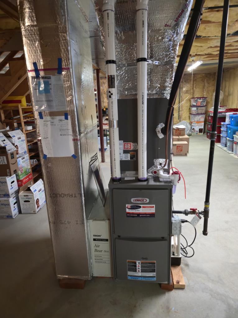 Completed the gas furnace maintenance today. Everything went great! I replaced the air filter. Please see the attached form.