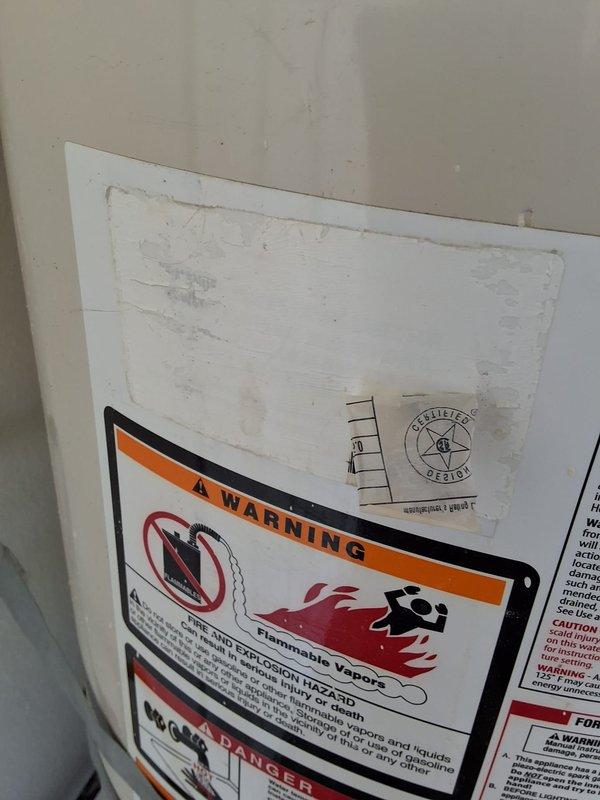 Responded to service call for leaking residential gas water heater. Upon inspection, determined existing 40-gallon gas water heater, approximately 10 years old, had developed a tank leak and was beyond economical repair. Removed and properly disposed of failed unit. Installed new 40-gallon gas water heater on elevated metal stand with seismic strapping at two levels per code requirements. Connected gas supply line, cold water inlet, and hot water outlet with appropriate piping and flexible connectors. Installed temperature and pressure relief valve with proper discharge piping terminating safely above floor level. Verified all connections for proper operation and tested for gas leaks. Unit secured with metal strapping bands for earthquake safety compliance. Confirmed proper venting through existing flue system. Advised customer of permitting requirements for installation. System tested and operational upon completion with no leaks detected.