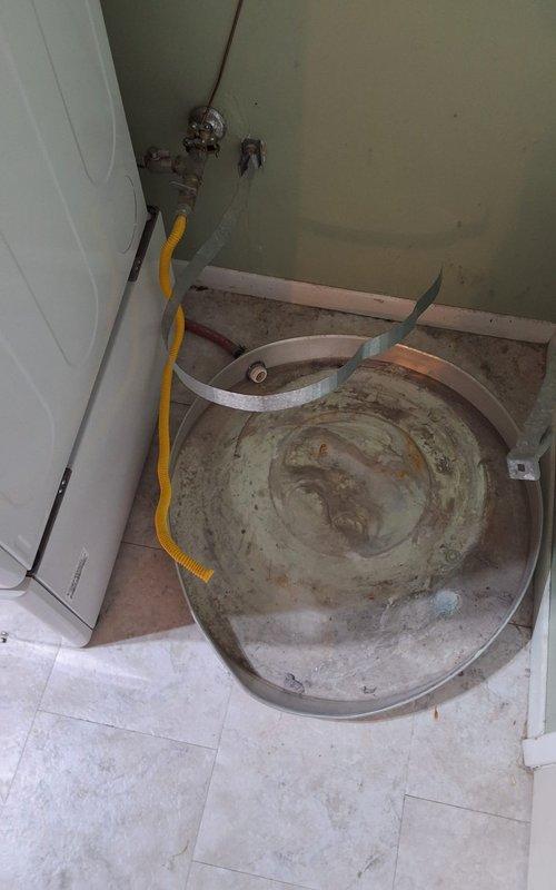 Replaced a 10-year-old 40-gallon electric water heater with a new Rheem Performance Platinum 40-gallon electric unit. Removed the existing failed water heater, installed the new unit with proper connections including pressure relief valve piping, electrical connections, and water supply lines. Discussed permit requirements with property owner and confirmed all necessary documentation would be obtained for the installation to ensure code compliance.