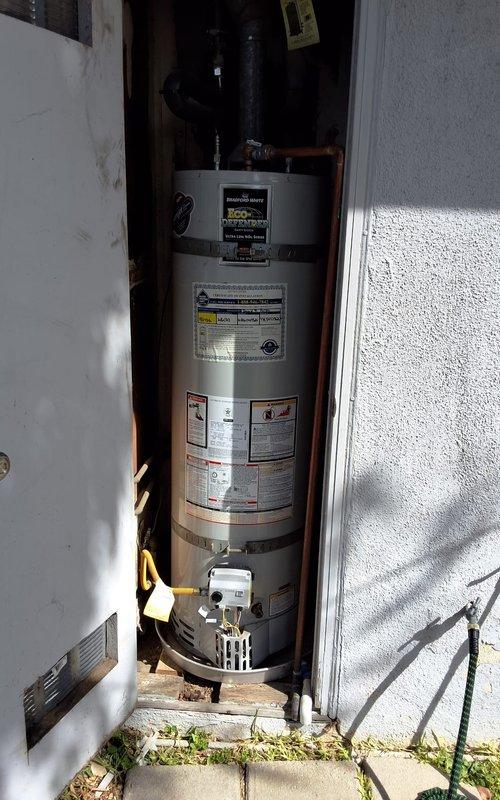 Responded to warranty service call for Bradford White water heater model URG140T6N experiencing excessively high water temperature and elevated gas consumption. Removed and replaced defective ICON System gas control valve that was malfunctioning and preventing proper temperature adjustment. Adjusted temperature settings to appropriate level per customer requirements, verified proper pilot operation, and confirmed gas control functionality. Unit tested and operating within normal parameters upon completion.