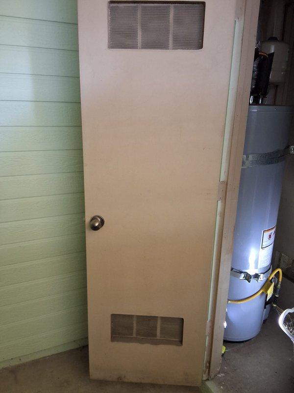 Replaced 30-year-old 30-gallon gas water heater with new 40-gallon gas unit per property management specifications. Disconnected and removed existing water heater, installed upgraded capacity replacement with all necessary connections including gas line, water supply lines, temperature and pressure relief valve, and proper venting. Verified all connections for leaks, tested unit operation, and ensured compliance with code requirements.