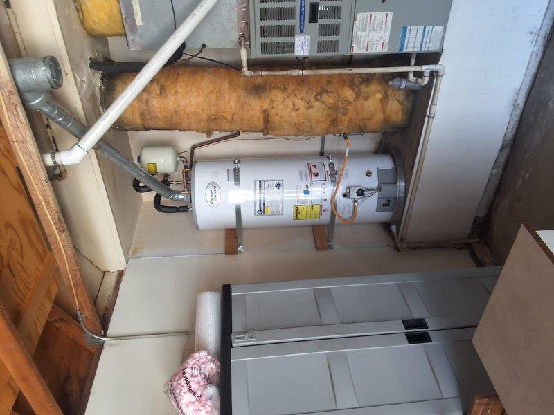 Responded to no pilot light condition on GN50T1-3-6 water heater under manufacturer warranty. Diagnosed pilot assembly failure, replaced faulty thermocouple and pilot generator components, verified proper gas flow and ignition sequence, and restored unit to full operational status with stable pilot flame.