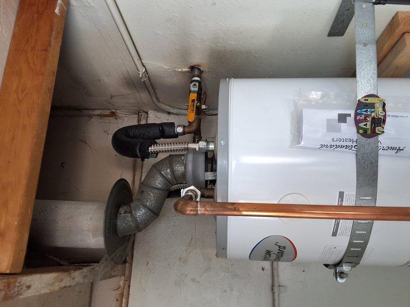 Responded to warranty service call for recurring pilot outage on GN40T1-3-6 water heater unit. Upon inspection, determined previous gas control valve replacement had not resolved the intermittent pilot failure issue. Diagnosed faulty thermocouple and inadequate pilot flame strength causing repeated shutdowns. Replaced thermocouple, cleaned pilot assembly, and adjusted pilot flame to proper specifications. Verified proper gas valve operation, tested ignition system through multiple cycles, and confirmed stable pilot flame with adequate flame sensor signal. Unit operating within manufacturer specifications at time of departure.