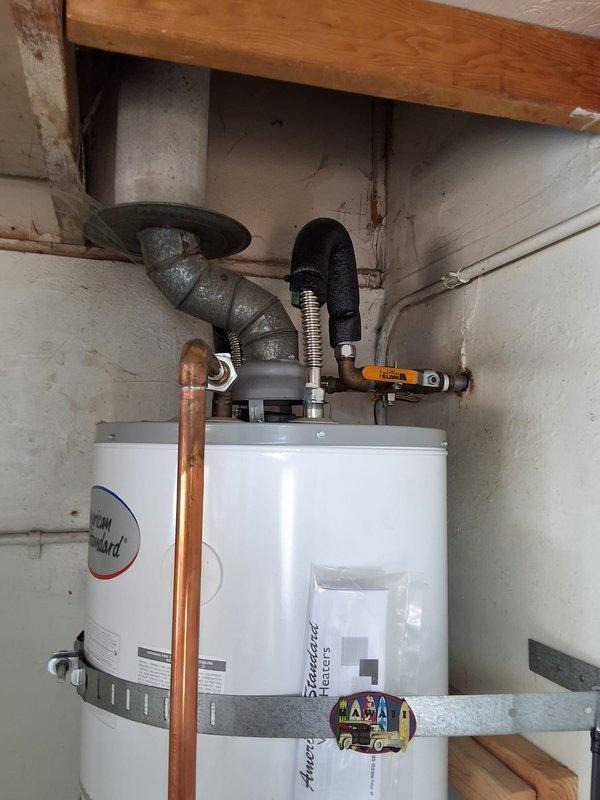 Responded to warranty service call for recurring pilot outage on GN40T1-3-6 water heater unit. Upon inspection, determined previous gas control valve replacement had not resolved the intermittent pilot failure issue. Diagnosed faulty thermocouple and inadequate pilot flame strength causing repeated shutdowns. Replaced thermocouple, cleaned pilot assembly, and adjusted pilot flame to proper specifications. Verified proper gas valve operation, tested ignition system through multiple cycles, and confirmed stable pilot flame with adequate flame sensor signal. Unit operating within manufacturer specifications at time of departure.