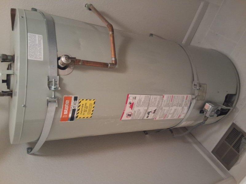 Conducted preventative maintenance inspection on approximately 25-year-old Ruud 75-gallon gas water heater. Evaluated overall unit condition, venting system integrity, copper supply line connections, and safety controls. Discussed replacement options for aging unit, provided estimate for new 75-gallon gas water heater installation, reviewed permit requirements, and explained available payment methods.