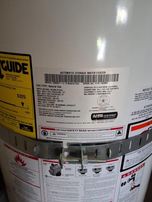 Responded to warranty service call for GN50T1-3-6 natural gas water heater (S/N: M25-063862) with customer complaint of loss of instant hot water delivery and non-functioning circulation pump. Inspected circulation pump system mounted on top of unit, tested pump operation and verified proper electrical supply and plumbing connections. Restored instant hot water functionality under first-year manufacturer warranty coverage.