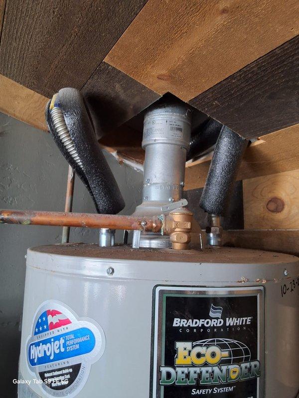 Responded to warranty service call for Bradford White water heater model URG140T6N with pilot light failure. Performed diagnostic inspection of the unit and ECO DEFENDER Safety System components. Identified issue preventing pilot relight and completed necessary repairs under manufacturer parts warranty coverage, restoring proper ignition and operation of the water heating system.