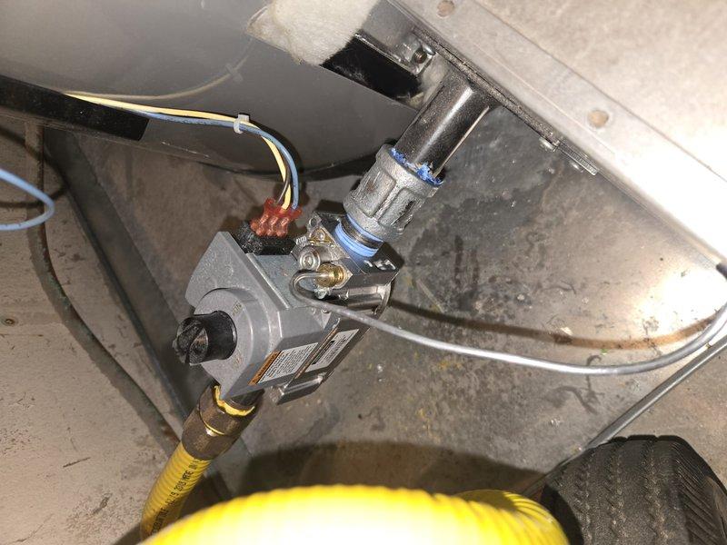 Returned to commercial property to complete installation of gas control valve on water heater as previously estimated and approved. Successfully installed new gas control valve assembly, reconnected gas supply line with proper fittings, and verified all electrical connections to the control unit. Tested system operation to ensure proper ignition, flame sensing, and temperature control functionality.