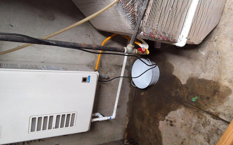 Responded to service call for leaking Noritz tankless water heater. Performed thorough inspection of unit and surrounding area, documenting evidence of water leakage with visible staining on exterior concrete surfaces. Evaluated system condition and provided customer with repair and replacement options, including parts and labor estimate for repair service or full tankless water heater replacement. Advised customer of San Jose city permitting requirements for any replacement work. Scheduled follow-up service appointment for Thursday with arrival window confirmed.