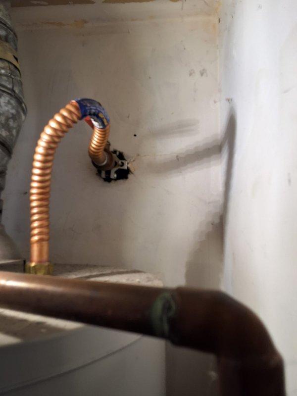 Completed preventive maintenance inspection on a 10-year-old Bradford White water heater, model RG140T6N. Customer requested estimate for replacement with Bradford White model URG140T6N. Documented existing installation including corrugated copper flex connectors, gas line configuration, and current plumbing connections. Discussed permit requirements for replacement installation and scheduled follow-up appointment for water heater replacement.