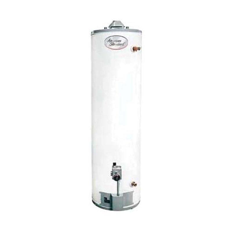 Returned to complete the scheduled replacement of the existing residential water heater with a new 50-gallon natural gas unit (model GN50T1-3-6) per the approved estimate. Removed and disposed of the old tank, installed the new heater with new threaded pipe nipples and fittings, connected the gas supply, water lines, and venting, then verified a leak-free installation and proper burner ignition and operation.