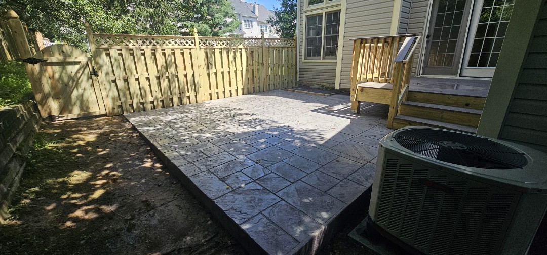 CURRENTLY IN YOUR AREA PROVIDING DISCOUNTS ON ALL YOUR EXTERIOR HOME IMPROVEMENT PROJECTS

NEW HYBRID DECK, STAMPED CONCRETE PATIO & FENCE COMPLETED IN BURKE, VA 

VANQUISH HOME SERVICES 
571-200-9628