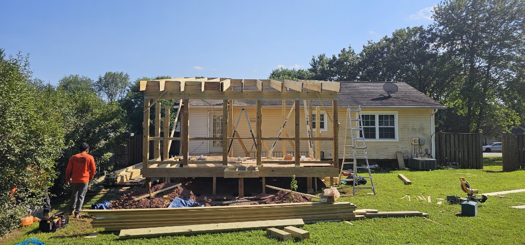 CURRENTLY IN YOUR AREA PROVIDING DISCOUNTS ON ALL YOUR EXTERIOR HOME IMPROVEMENT PROJECTS

NEW ENCLOSURE BEING BUILT WITH STAMPED CONCRETE PATIO IN MANASSAS, VA

VANQUISH HOME SERVICES 
571-200-9628