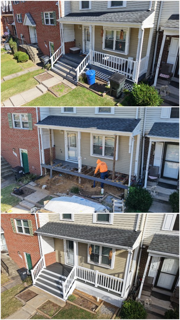 FRONT PORCH RESURFACING COMPLETED. 

WOODBRIDGE, VA

VANQUISH HOME SERVICES 571-200-9628 