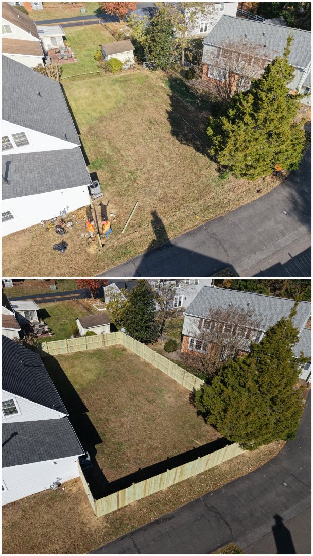 NEW WOOD PRIVACY FENCE COMPLETED IN ALEXANDRIA, VA 

VANQUISH HOME SERVICES 
571-200-9628 