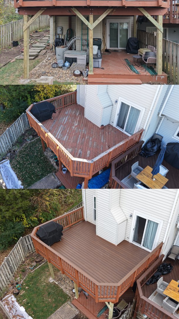DECK RESURFACING & REPAIRS COMPLETED IN CENTREVILLE, VA

VANQUISH HOME SERVICES 571-200-9628 