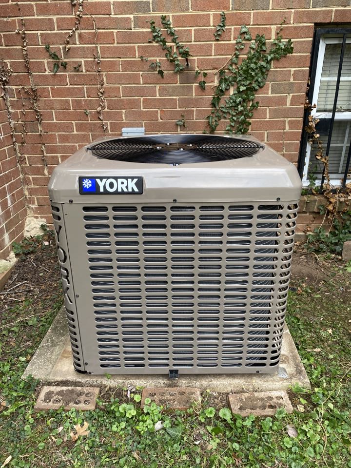 Installation of 3 ton York condenser and gas furnace in Oxon Hill Maryland. 