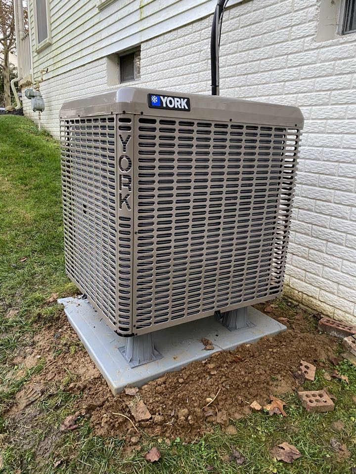 Installation of York gas furnace and air conditioner in Bowie MD. 