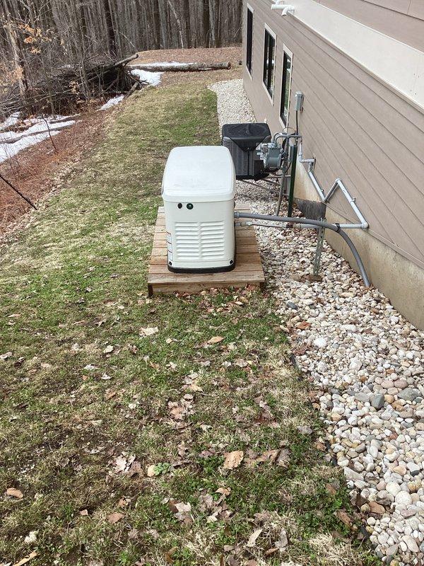 Completed annual maintenance and tune-up on Generac standby generator unit. Performed comprehensive inspection of all major components, verified proper operation of electrical connections and transfer switch, checked oil level and condition, inspected air filter, and tested automatic startup sequence. Unit is operating within manufacturer specifications and ready for reliable backup power service.