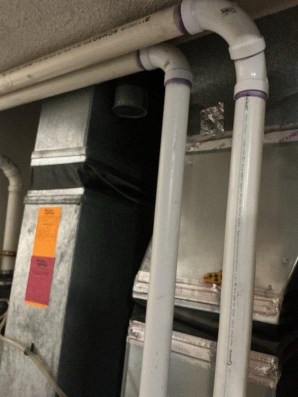 Responded to no heat call on Bryant furnace displaying error code 3 short, 1 long (pressure switch fault). Inspected unit and confirmed proper operation of inducer motor, verified condensate drain lines clear, and checked all PVC vent piping connections. Reset system and confirmed furnace returned to normal heating operation with no fault codes present.