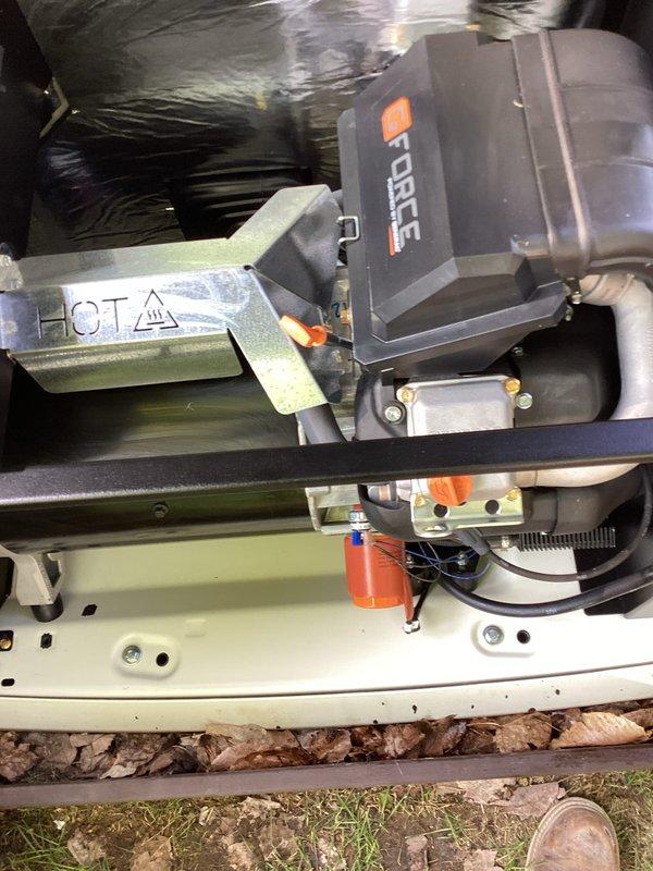 Completed annual generator service and maintenance inspection. Unit was accessed, tested, and photographed for documentation. All mechanical components, including CORE actuator assembly, ENERPAC hydraulic system, mounting brackets, and associated connections were visually inspected and found to be in proper working condition. Cleared debris from equipment area and verified all safety markings remain visible and intact.